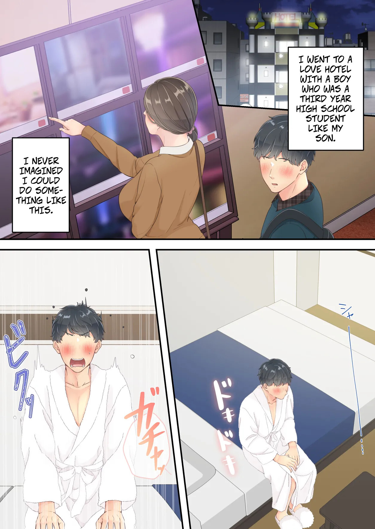 Hentai Manga Comic-A Normal Mother Goes on a Sweet Affair Trip With a Boy the Same Age as Her Son-Read-31